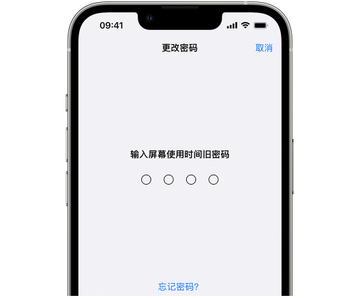 湟中iPhone屏幕维修分享iPhone屏幕使用时间密码忘记了怎么办 