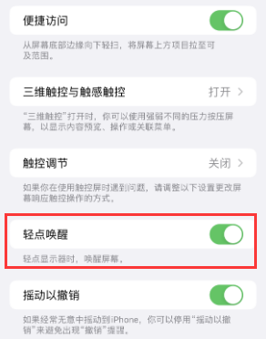 湟中苹果授权维修站分享iPhone轻点无法唤醒怎么办