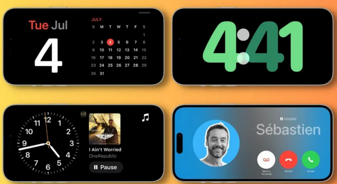 湟中苹果手机维修分享iOS17横屏充电待机显示有什么好处 