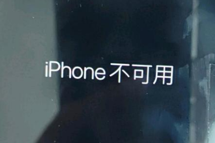 湟中苹果服务网点分享锁屏界面显示“iPhone 不可用”如何解决 